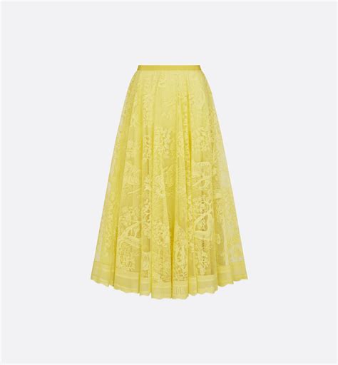 dioriviera flared mid-length skirt